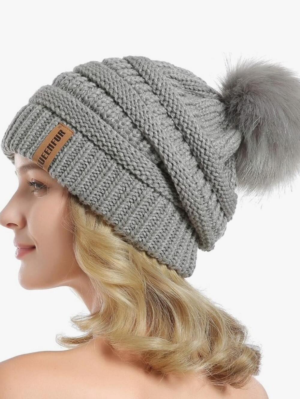 Chunky Cable Knit Winter Beanie